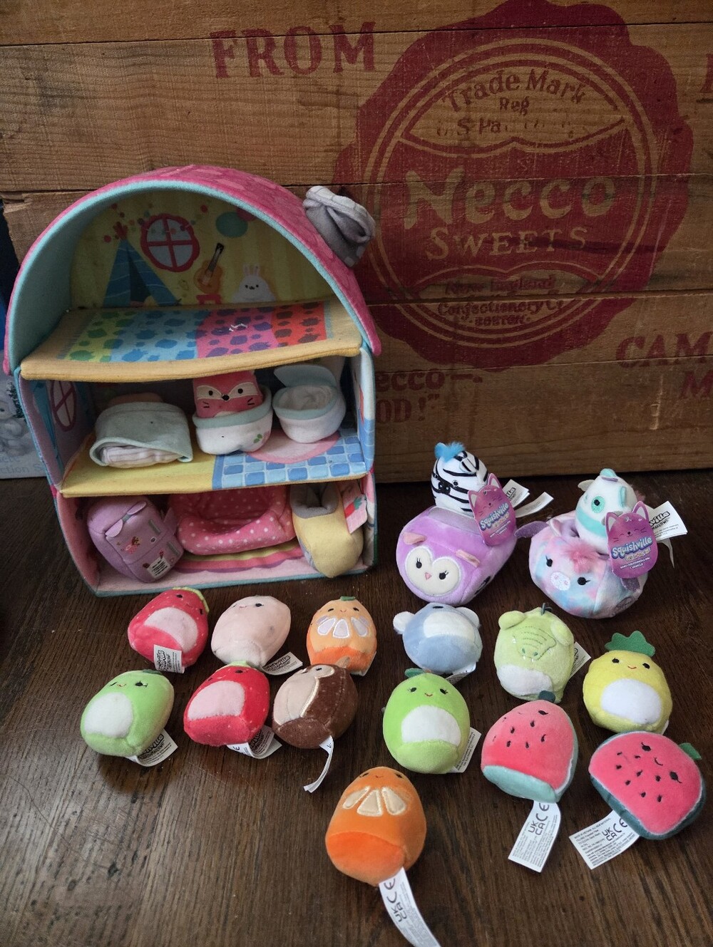 Squishville By Squishmallows Lot With House Cars & Tons Of Squishes